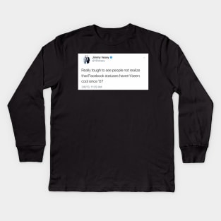 jimmy vesey tweet Kids Long Sleeve T-Shirt